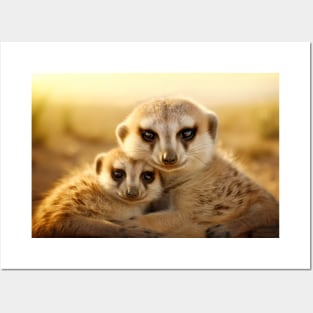 Meerkat Animal Wild Beauty Freedom Wilderness Enchanting Posters and Art